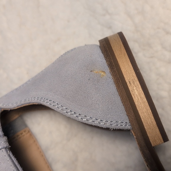 Frye Leather Evie Whipstich ankle strap two band sandals - Picture 11 of 11